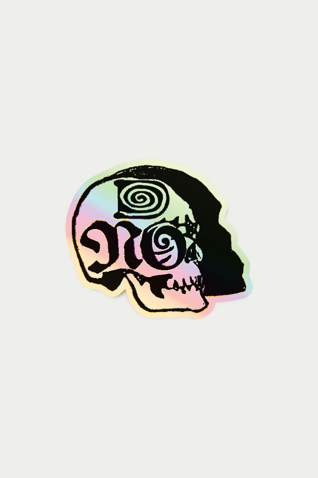Shadow Skull Holographic Sticker