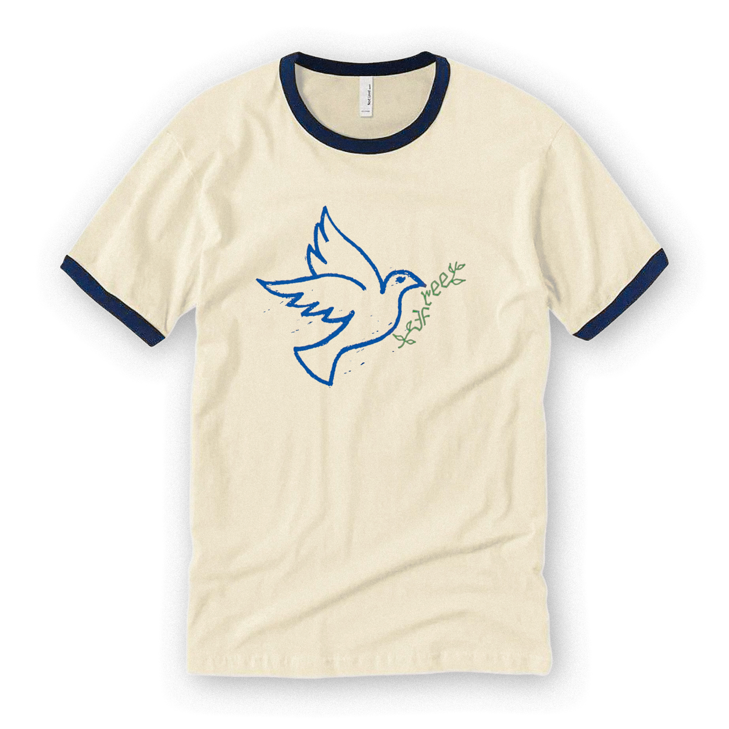Peace is Freedom Ringer Tee