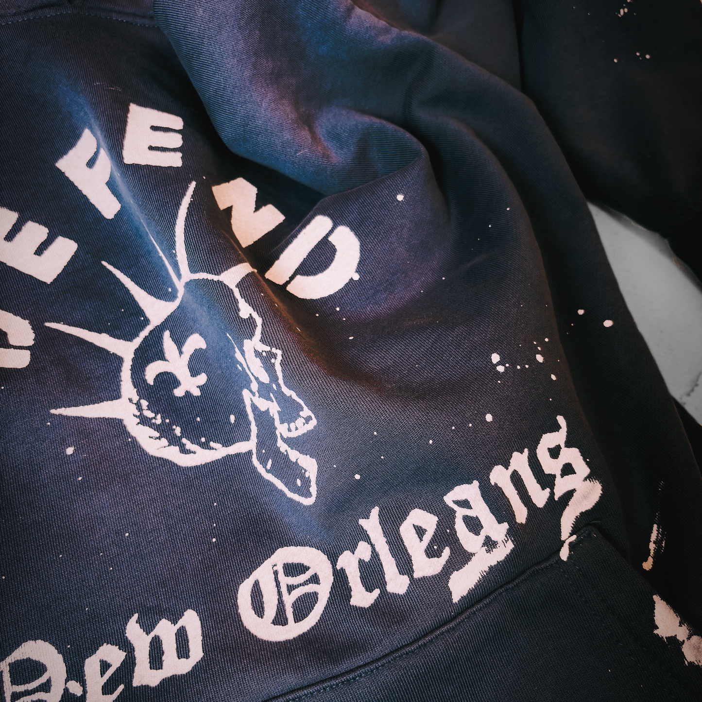 Paint Vintage Blue DNO Hoodie – Printed-to-Order