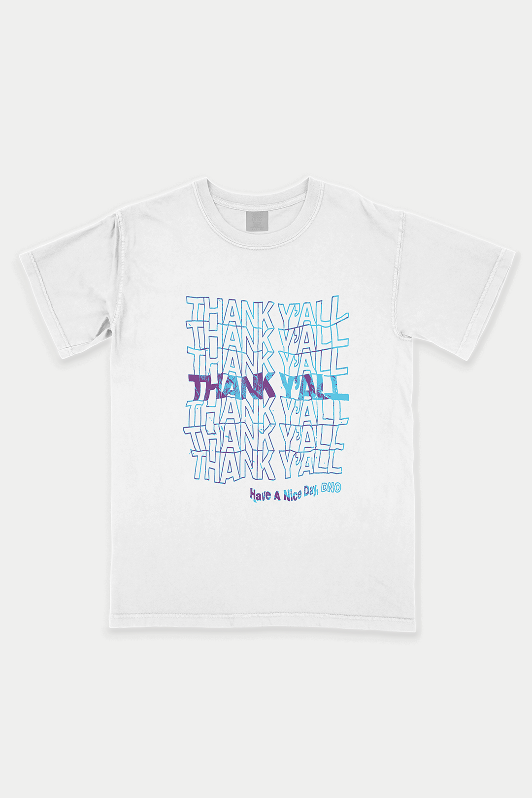 Thank Y'all T-Shirt - Teal - DNO#color_white-teal