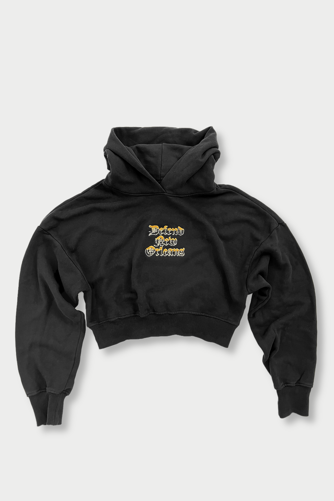 Blackletter Crop Hoodie