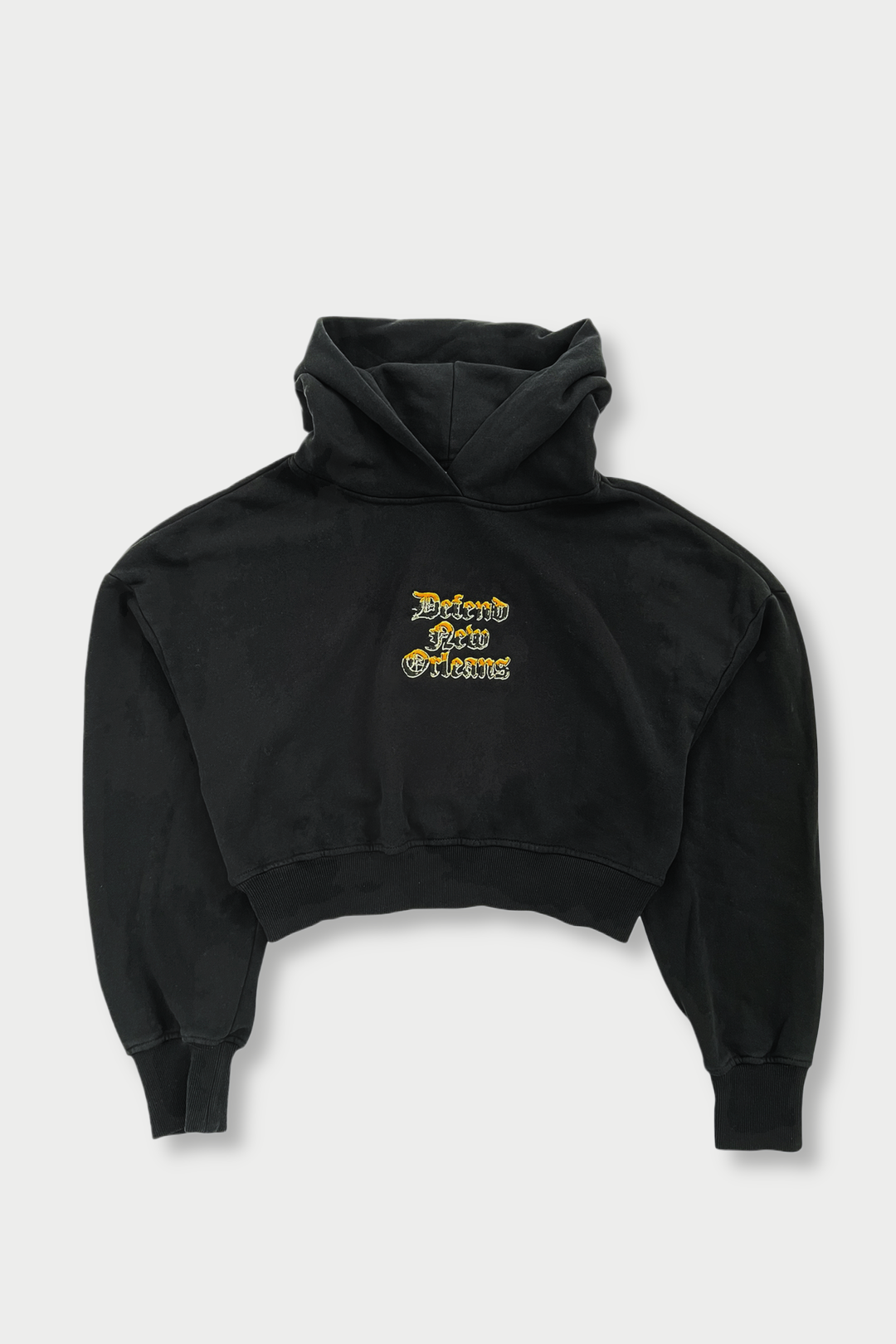 Blackletter Crop Hoodie