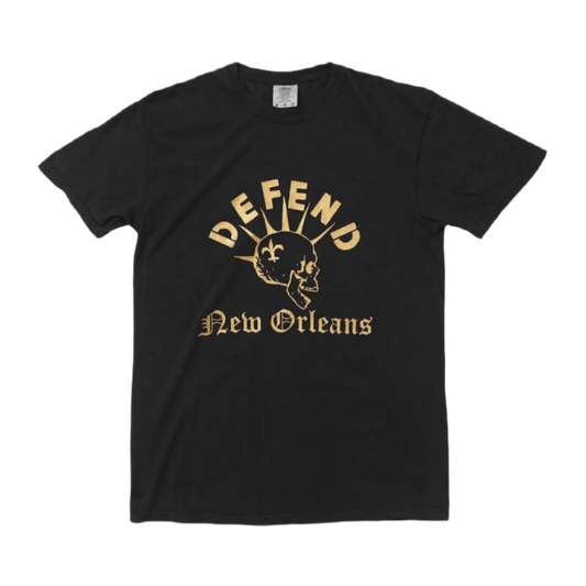 Defend New Orleans T-Shirt – Black + Gold
