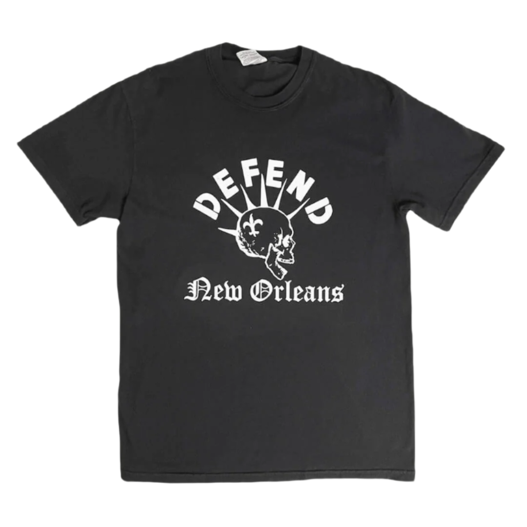 Defend New Orleans T-Shirt – Black + White