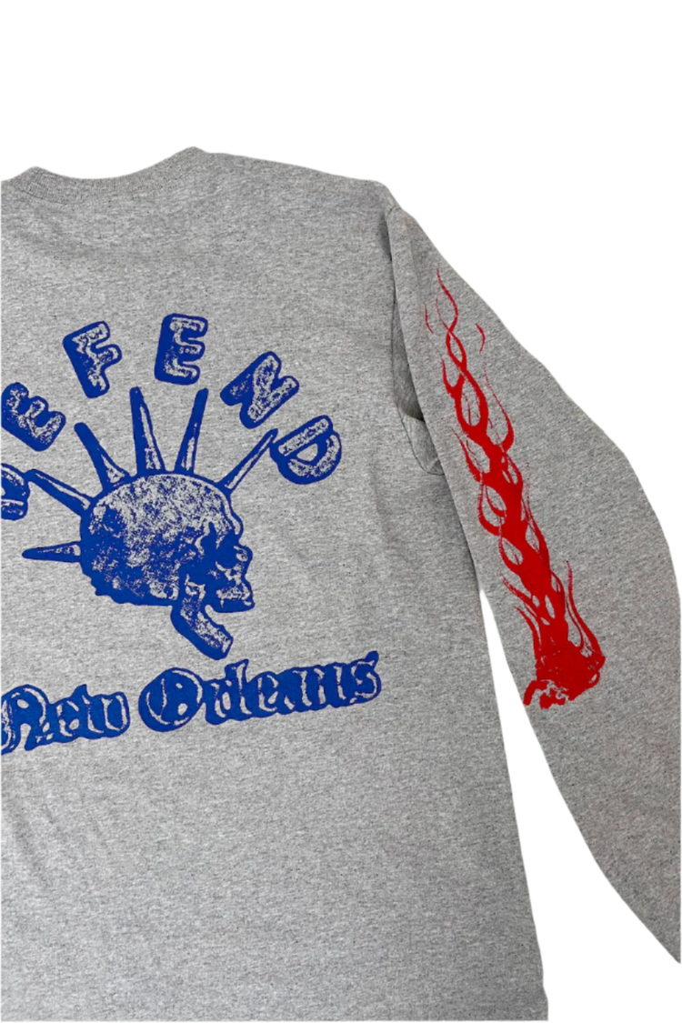 Flames Long Sleeve – Grey