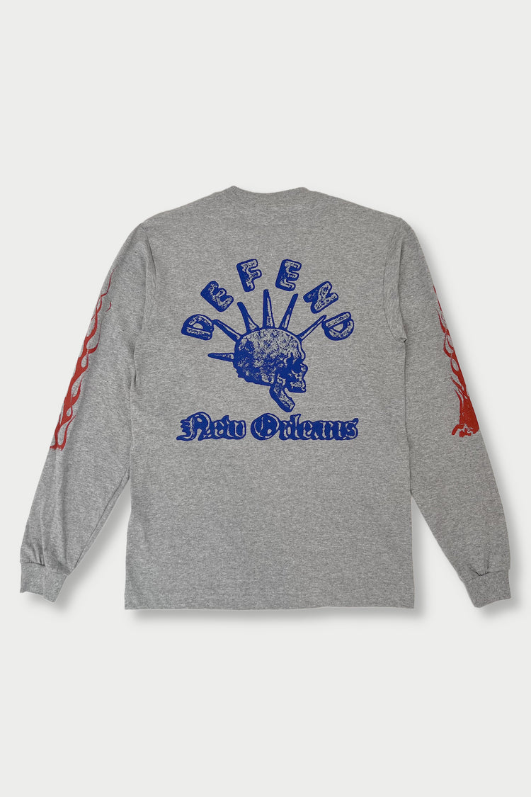 Flames Long Sleeve – Grey