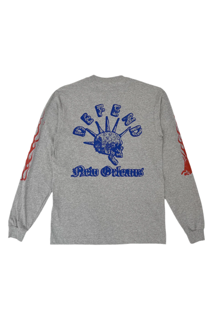 Flames Long Sleeve – Grey