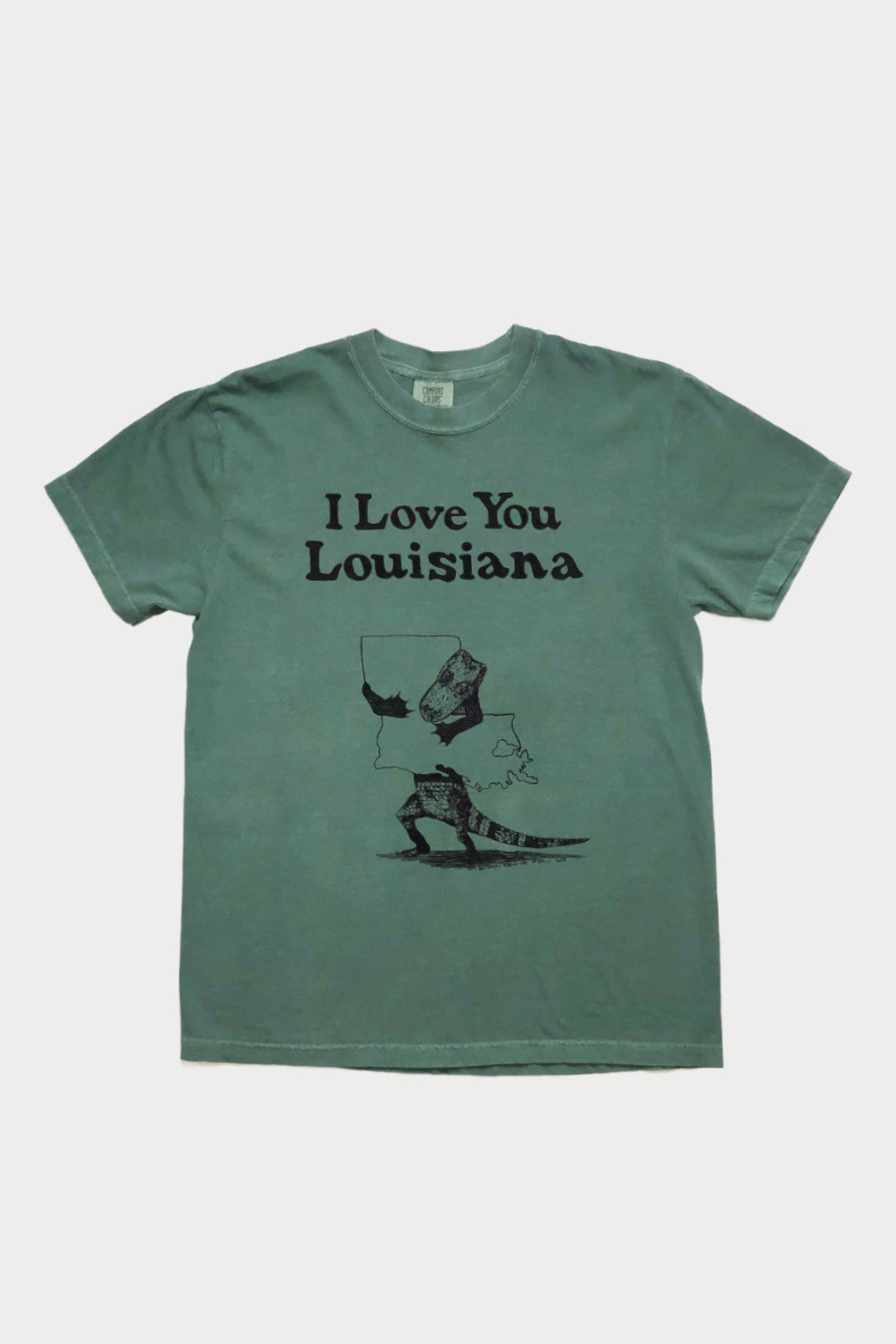 I Love You Louisiana T-Shirt - DNO Unisex XL / Sage