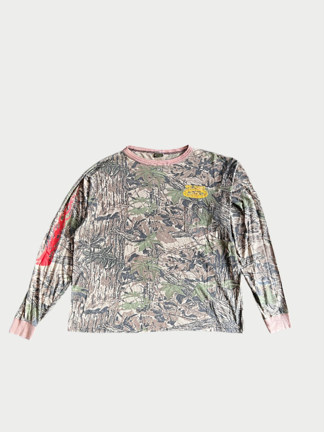 Vintage Flames Camo Long Sleeve