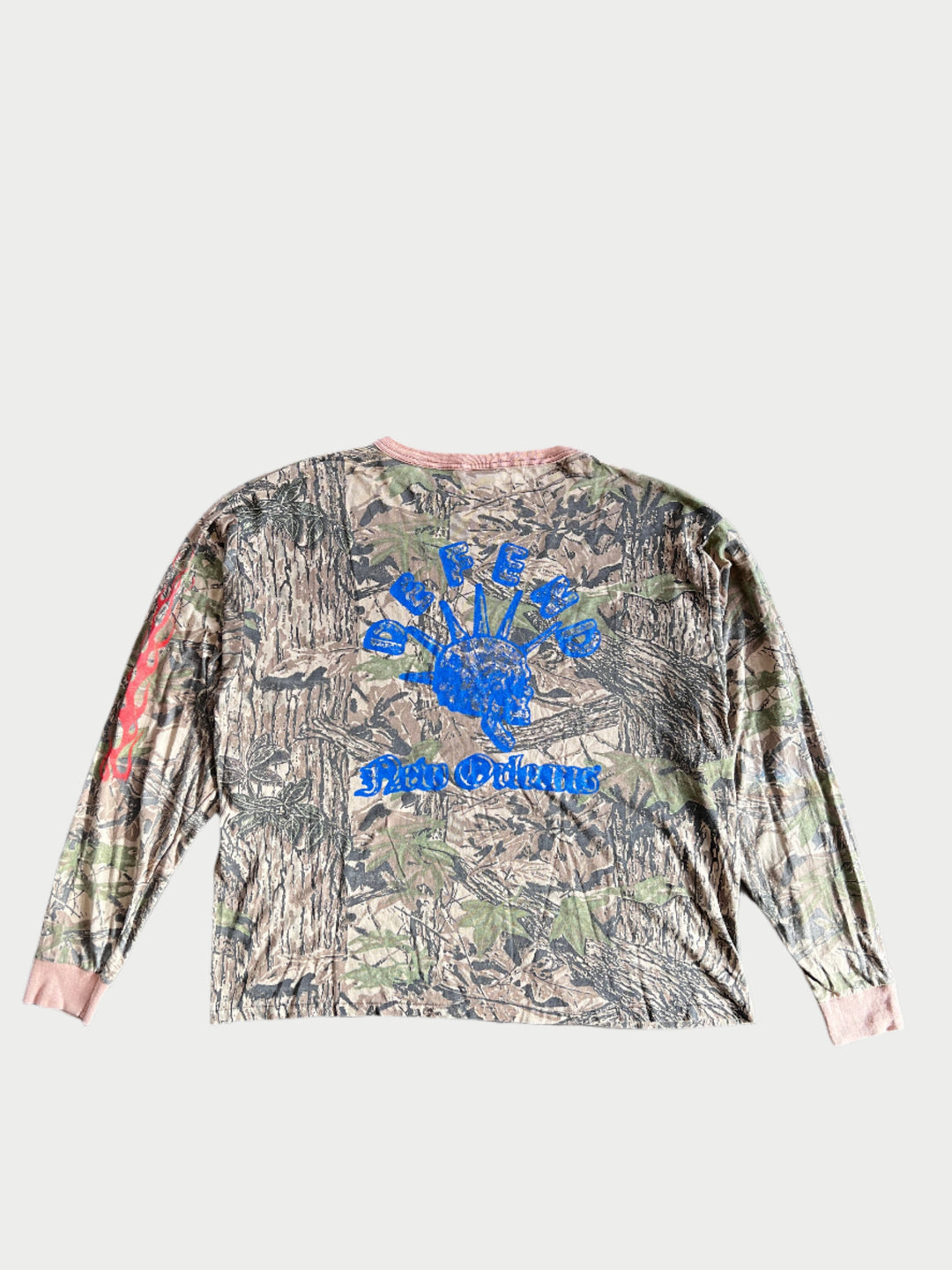 Vintage Flames Camo Long Sleeve