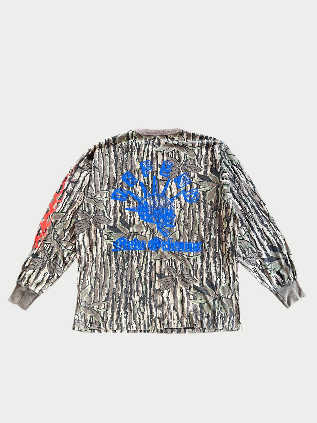 Vintage Flames Camo Long Sleeve