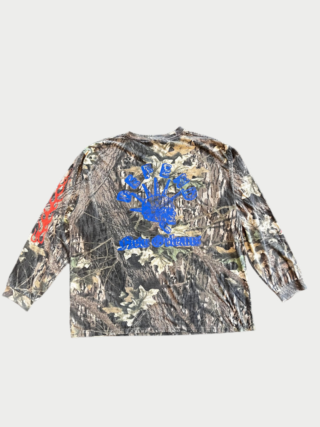 Vintage Flames Camo Long Sleeve