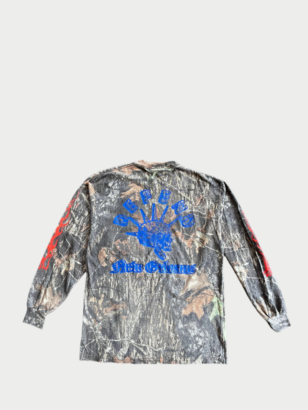 Vintage Flames Camo Long Sleeve