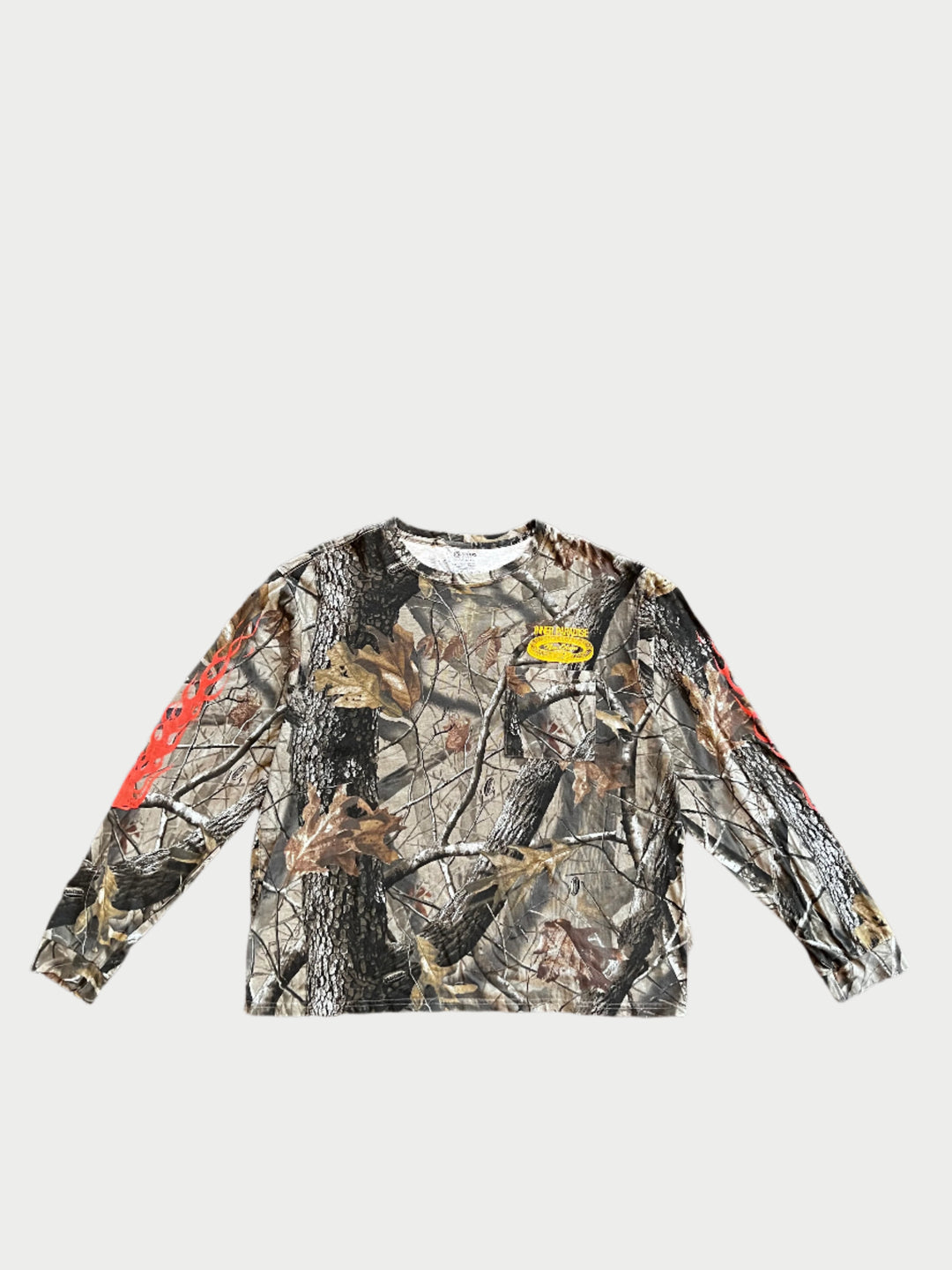 Vintage Flames Camo Long Sleeve