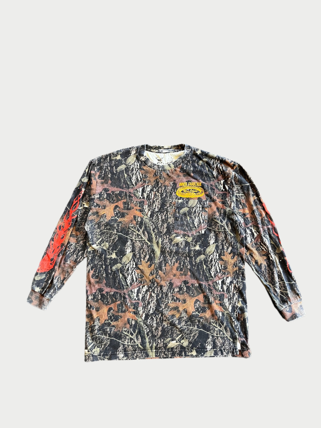 Vintage Flames Camo Long Sleeve