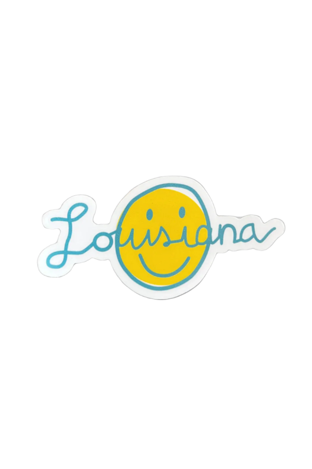 Louisiana Smiley Sticker
