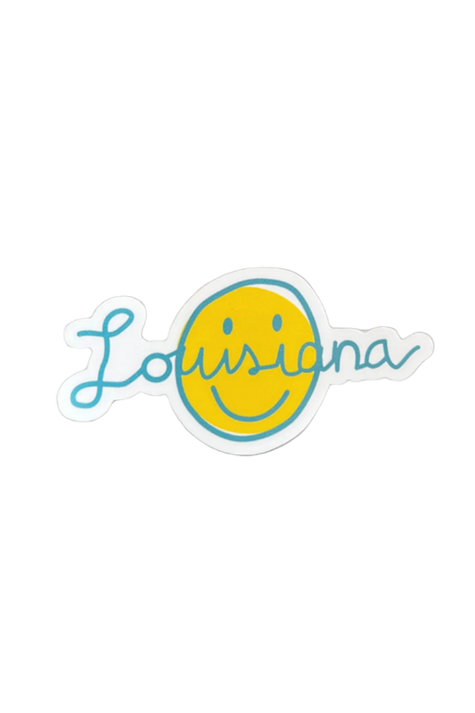 Louisiana Smiley Sticker