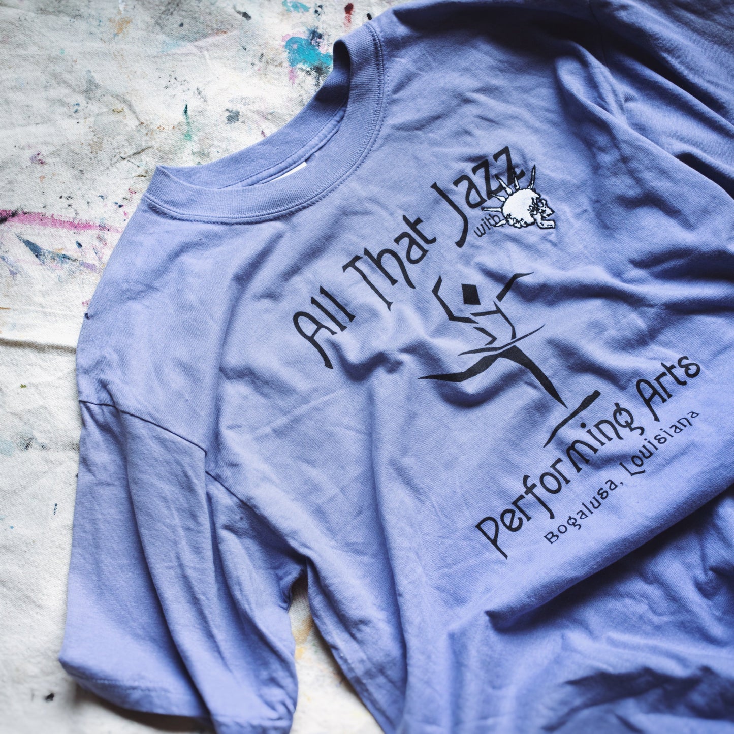 Embroidered Skull – Vintage “All That Jazz” Tee