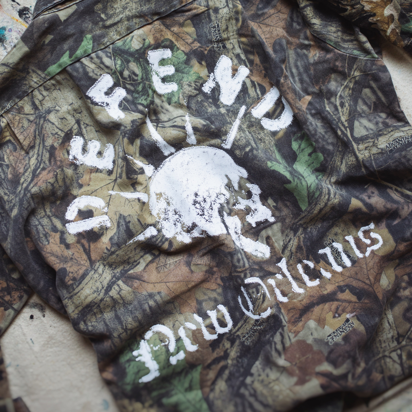 Embroidered Skull – Vintage Redhead Camo