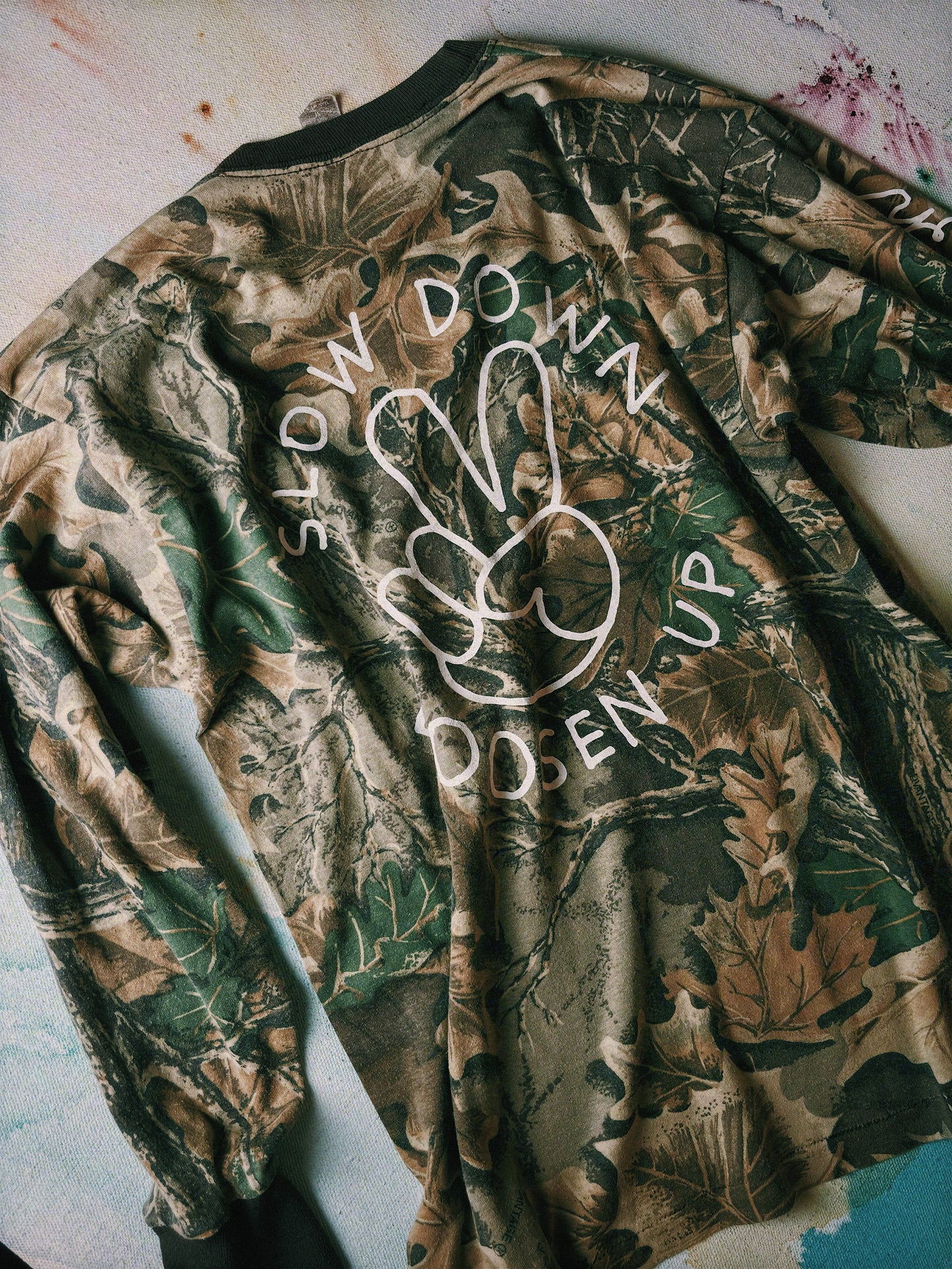 Vintage Advantage Camo Slow Down Loosen Up