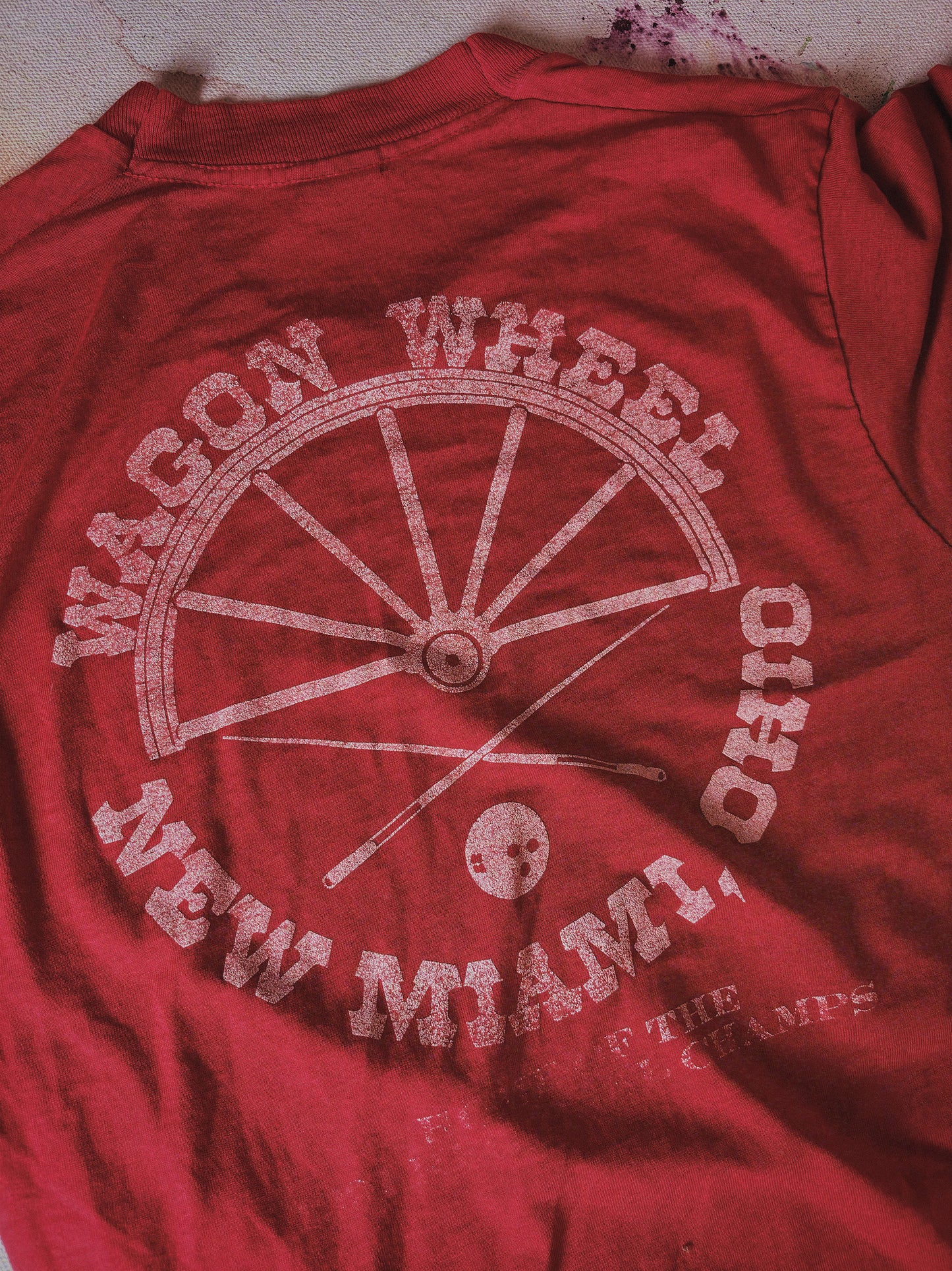 Vintage I Love You La. Wagon Wheel