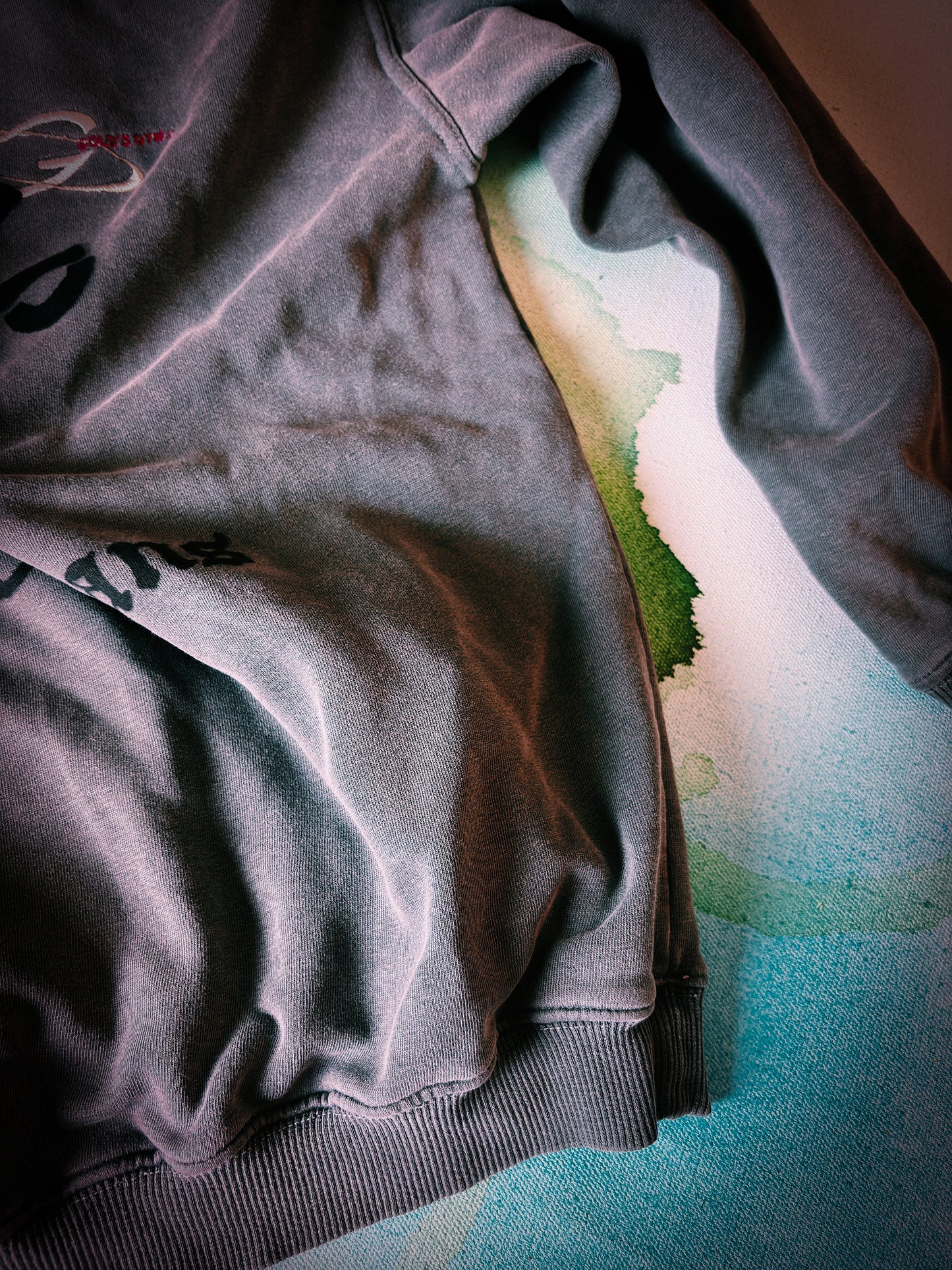 Defend Vintage Gold's Gym Quarter-Zip Sweatshirt