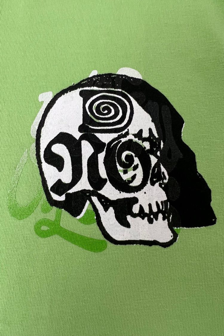 Shadow Skull T-Shirt - Lime#color_lime
