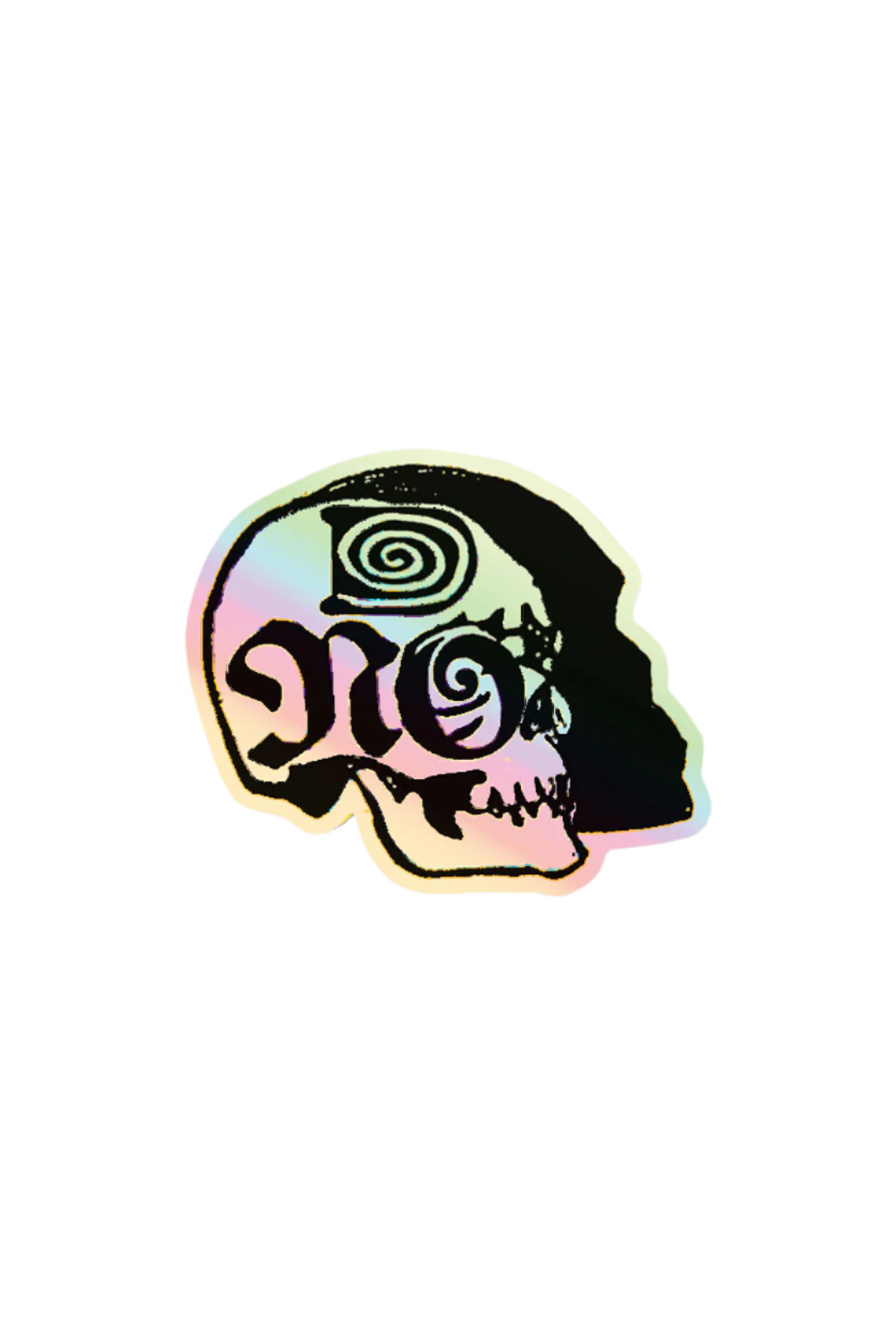 Shadow Skull Holographic Sticker