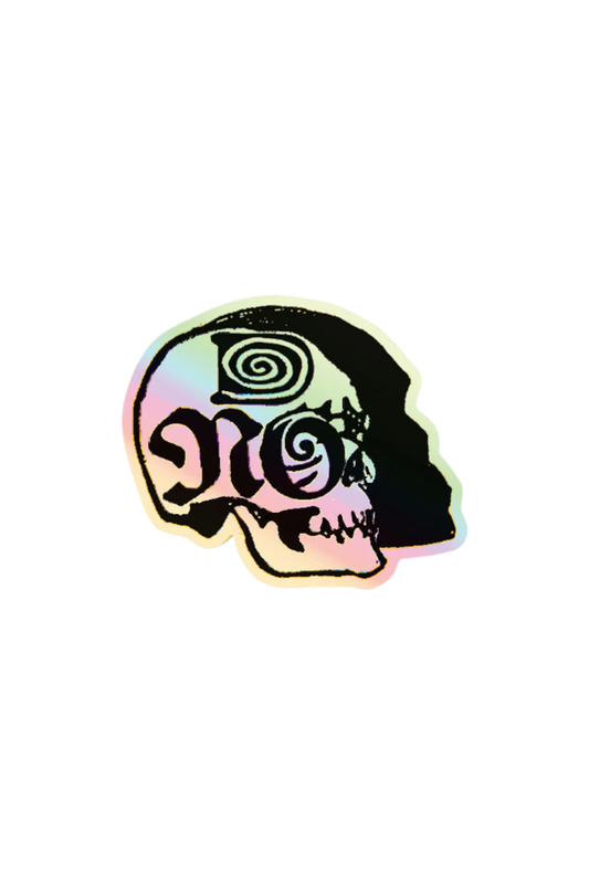 Shadow Skull Holographic Sticker
