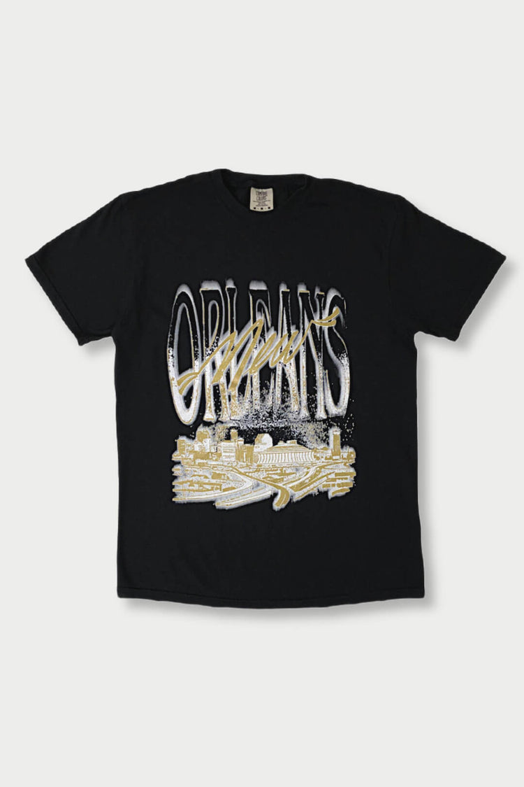 Skyline T-Shirt – Black / Gold