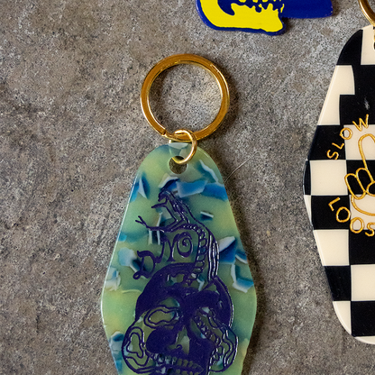 Snake Skull Keychain