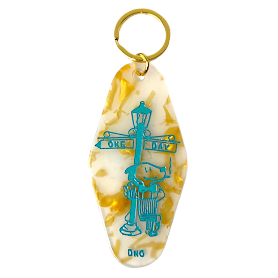 One Day Dog Keychain