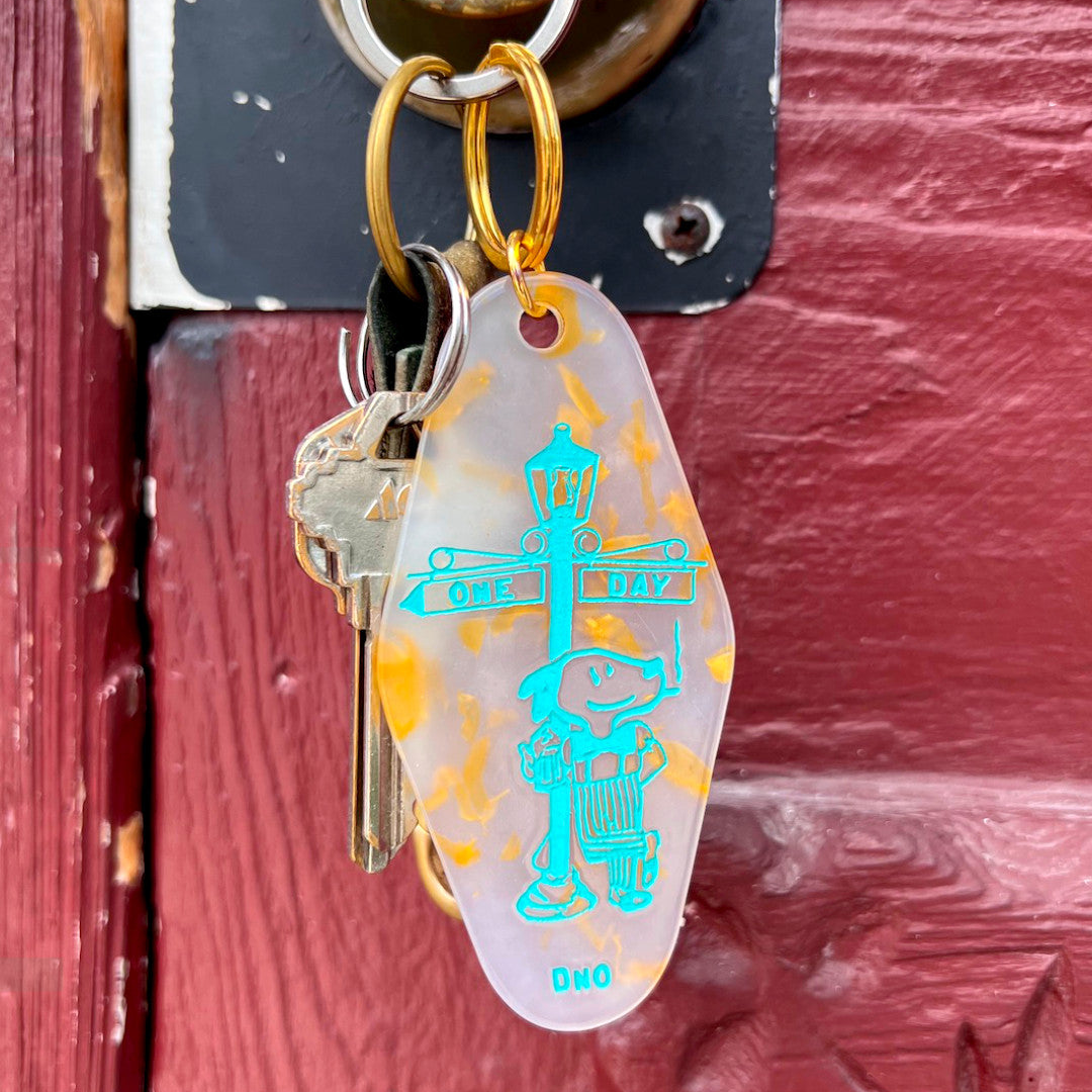 One Day Dog Keychain