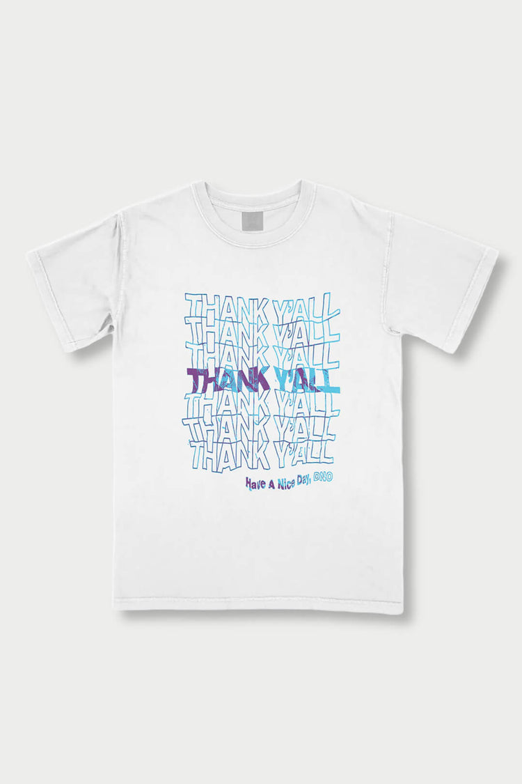 Thank Y'all T-Shirt - Teal - DNO#color_white-teal