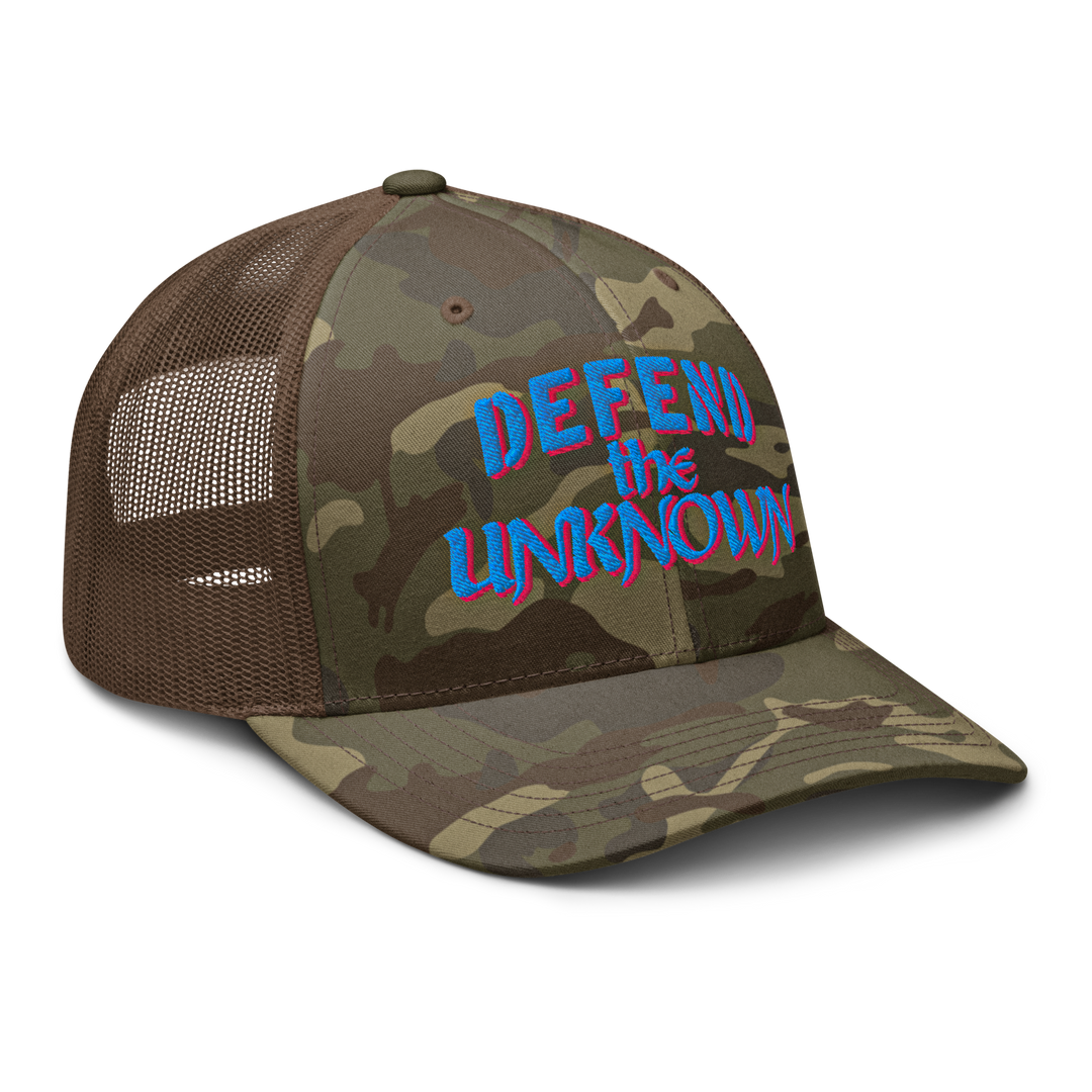 Defend the Unknown Camo Trucker Hat