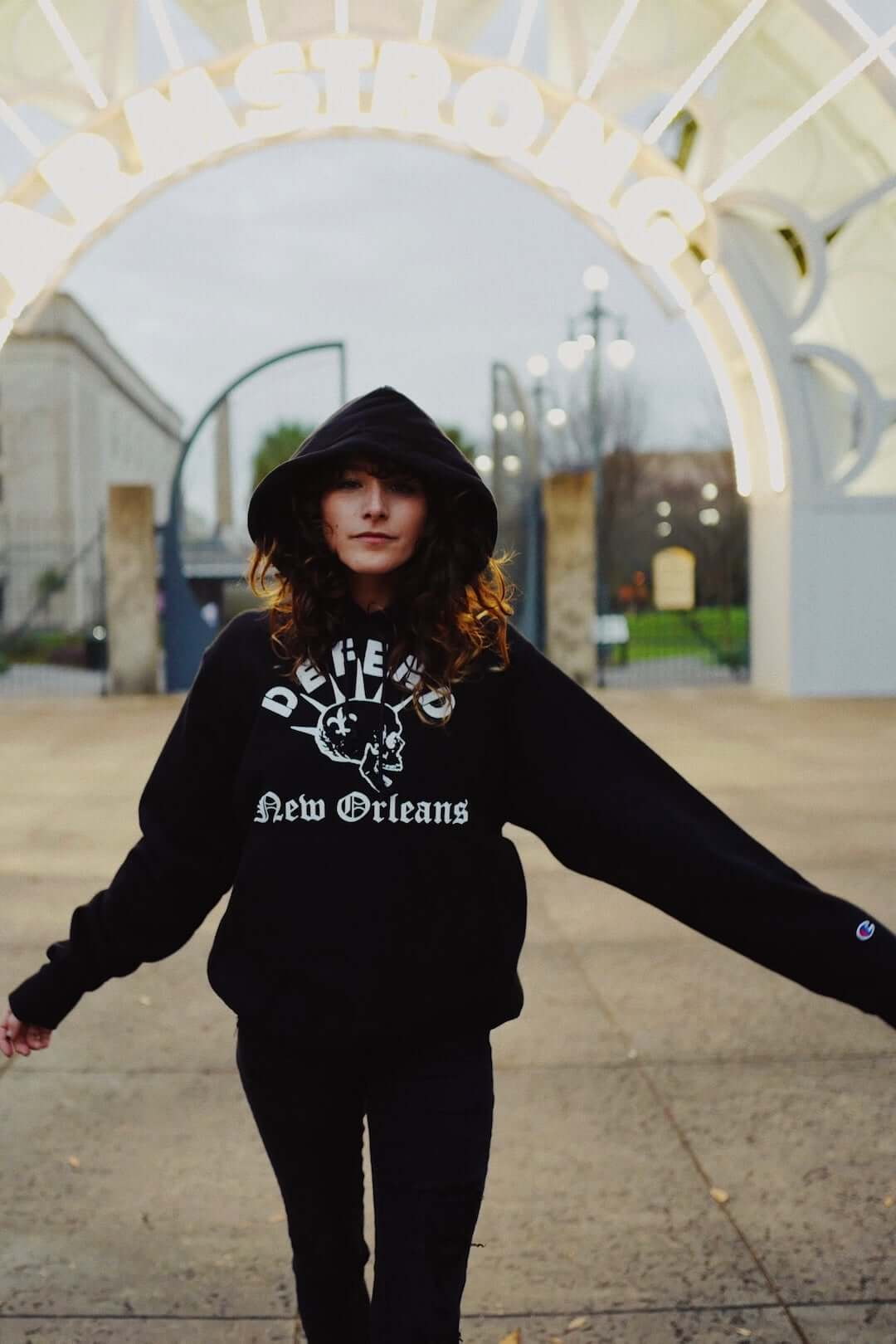 Classic Hoodie - DNO Unisex Small / Black / White