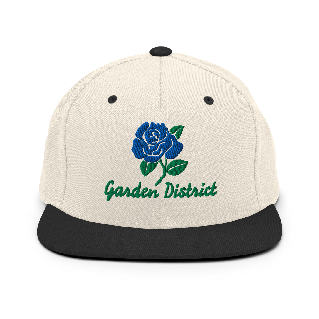 Blue Rose GD Snapback Hat