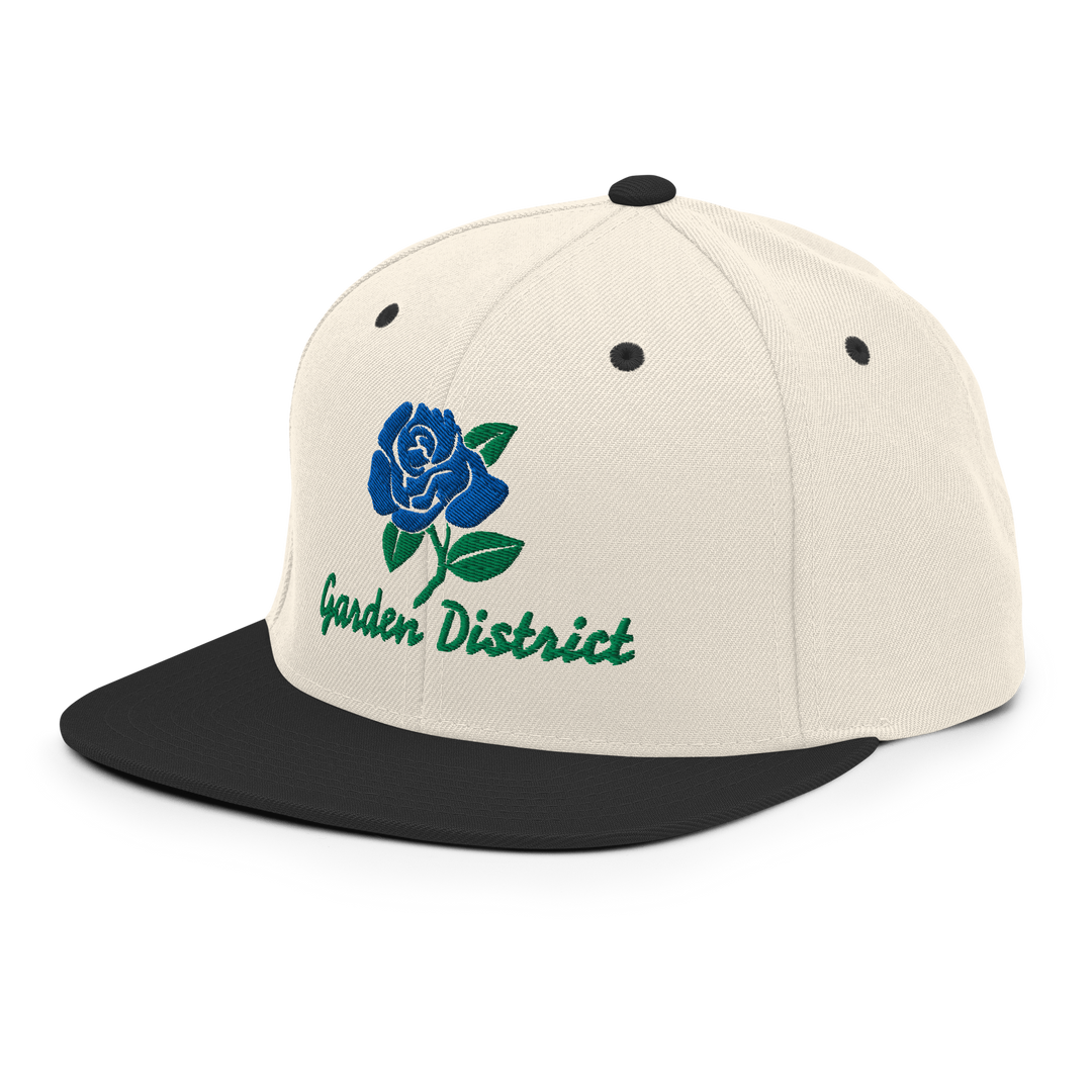 Blue Rose GD Snapback Hat