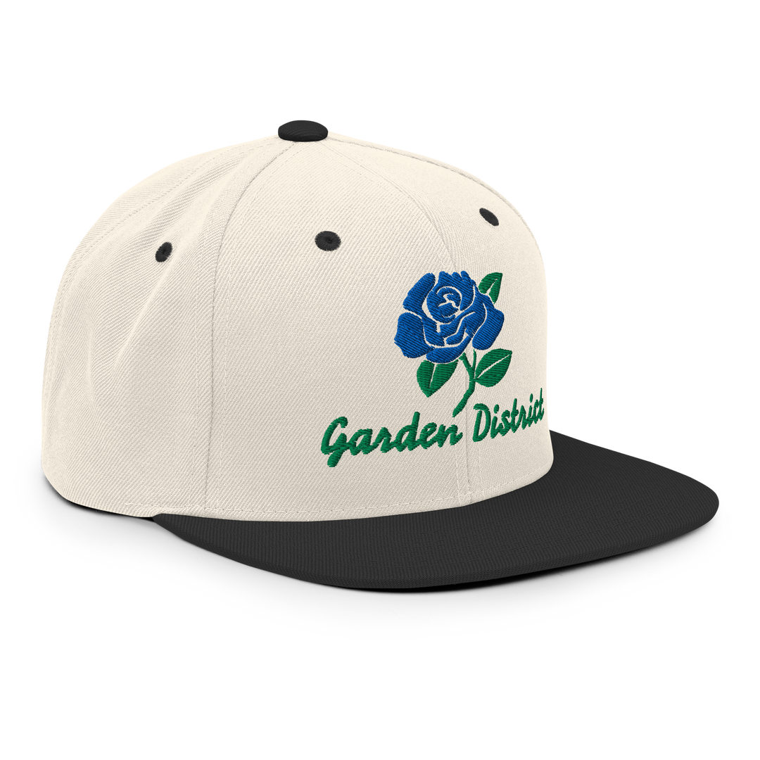 Blue Rose GD Snapback Hat