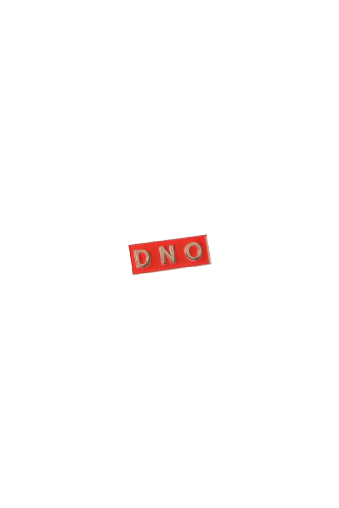 DNO Box Logo Pin - Pins - DNO#color_red