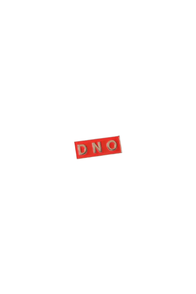 DNO Box Logo Pin - Pins - DNO#color_red