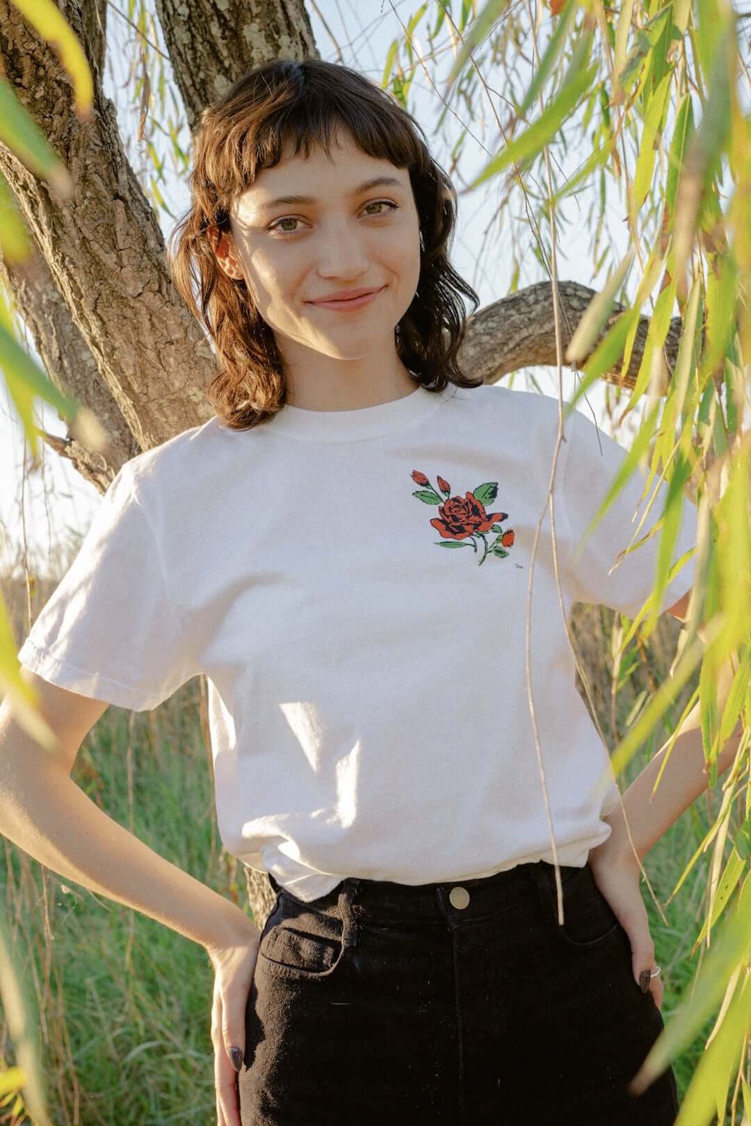 Garden District Rose T-Shirt - Shirt - DNO#color_white