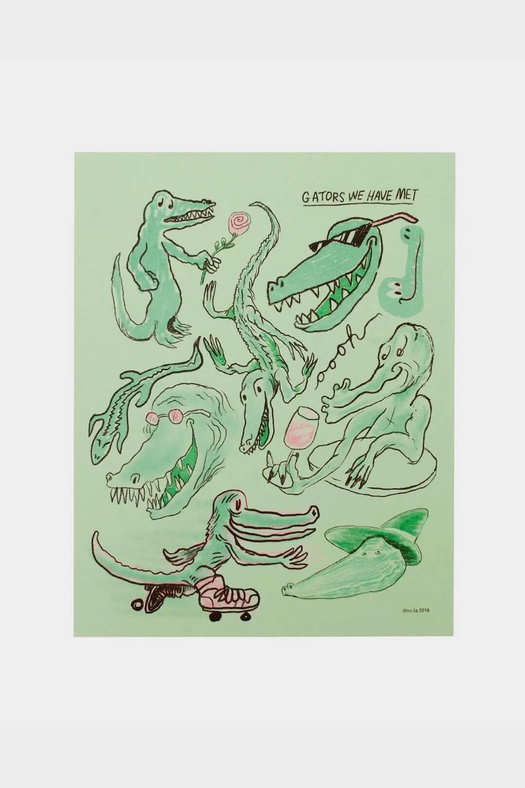 Gators We Have Met Print - Prints - DNO#color_mint