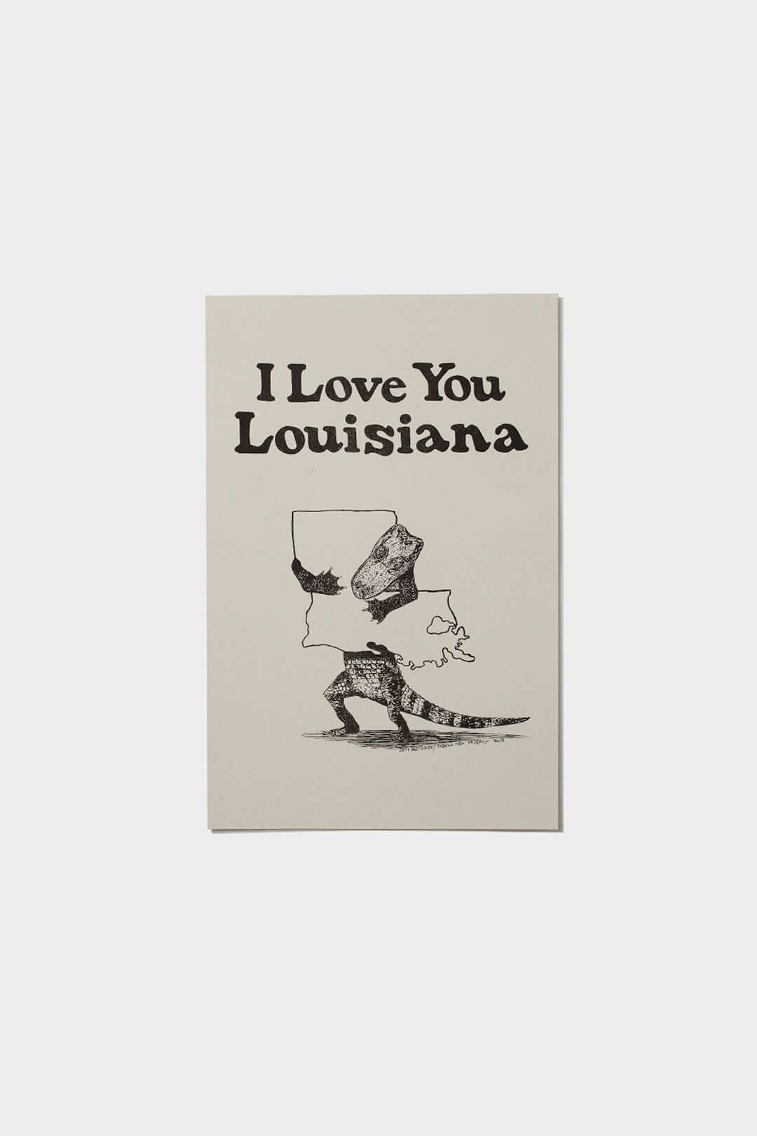 I Love You Louisiana Print - Prints - DNO