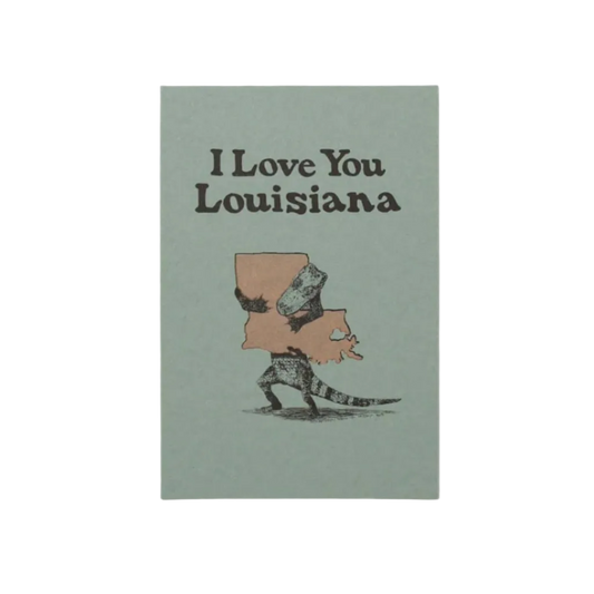 I Love You Louisiana Riso Postcard - DNO