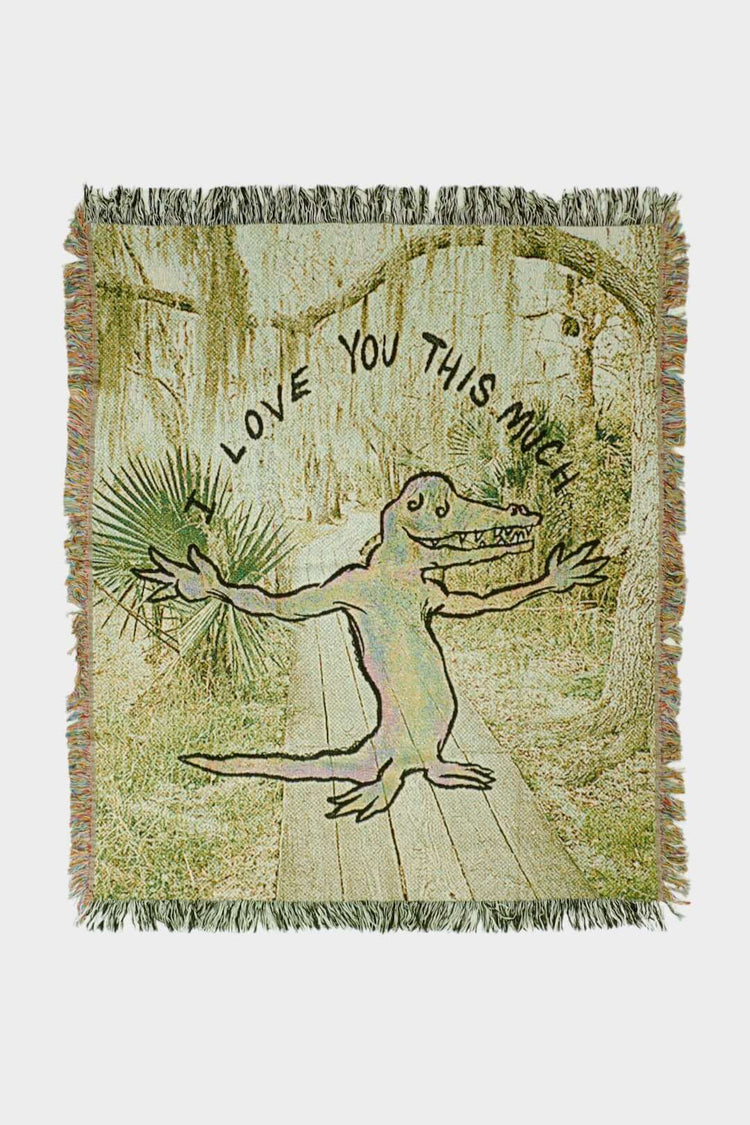 I Love You This Much Gator Throw - Blanket - DNO
