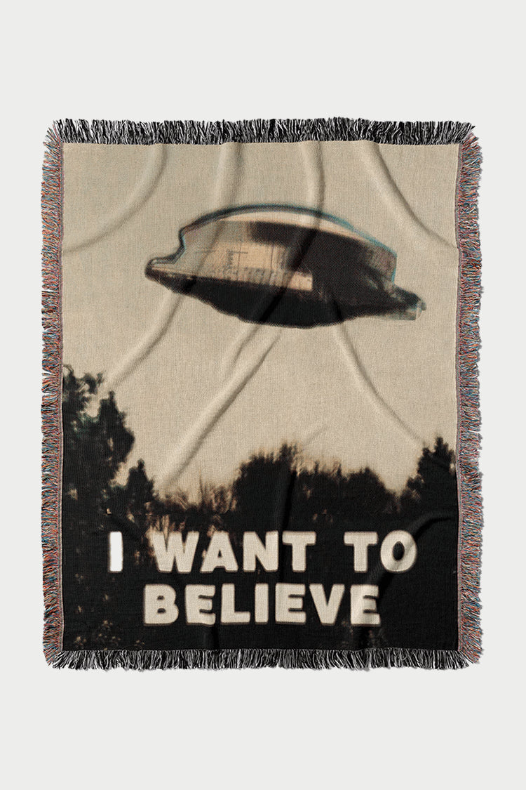 I Want to Believe Throw Blanket