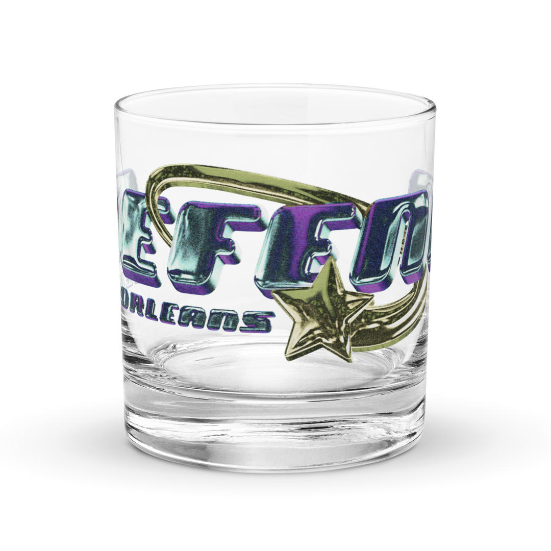 Defend Rocks Glass