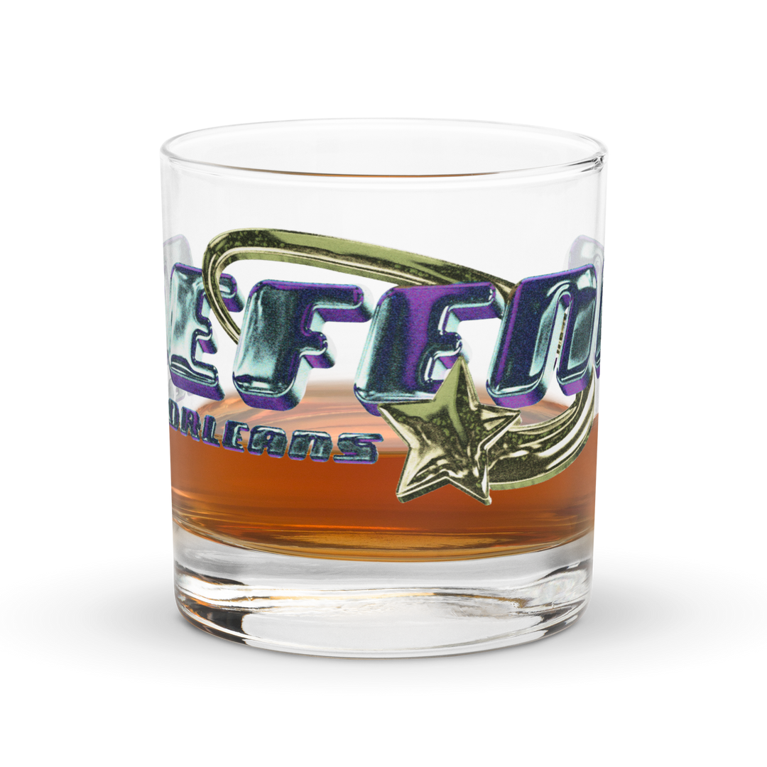 Defend Rocks Glass