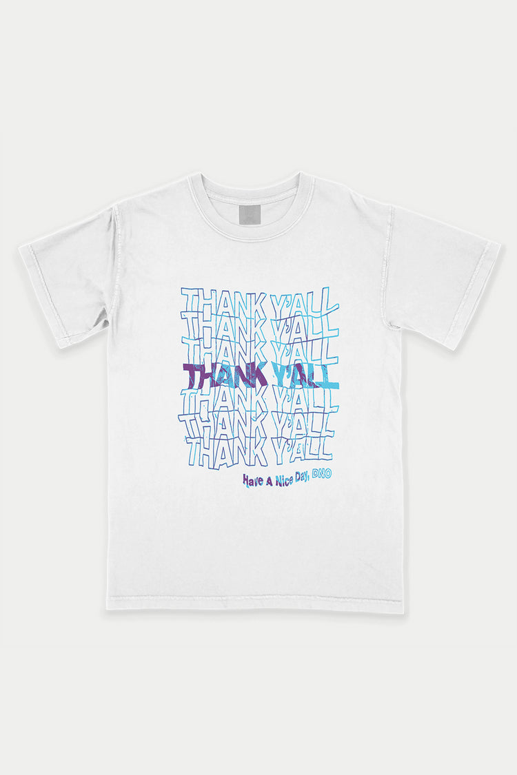 Thank Y'all T-Shirt - Teal - DNO#color_white-teal